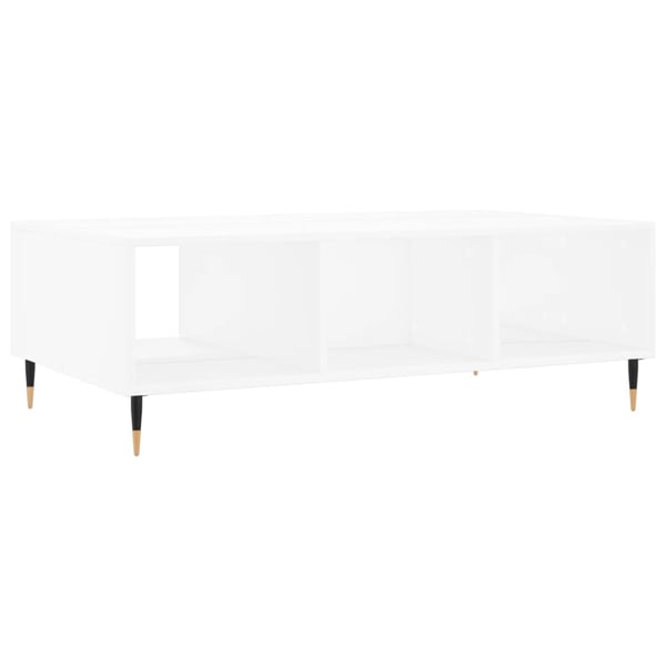 vidaXL Salongbord hvit 104x60x35 cm konstruert tre