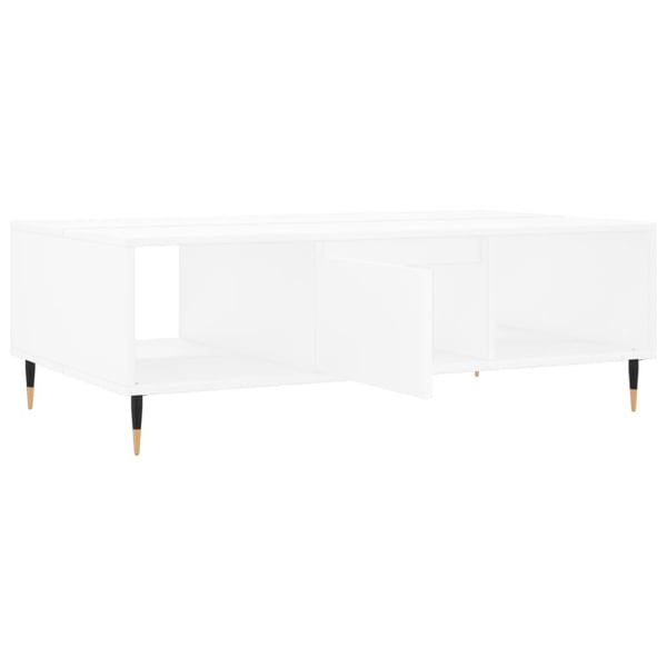 vidaXL Salongbord hvit 104x60x35 cm konstruert tre