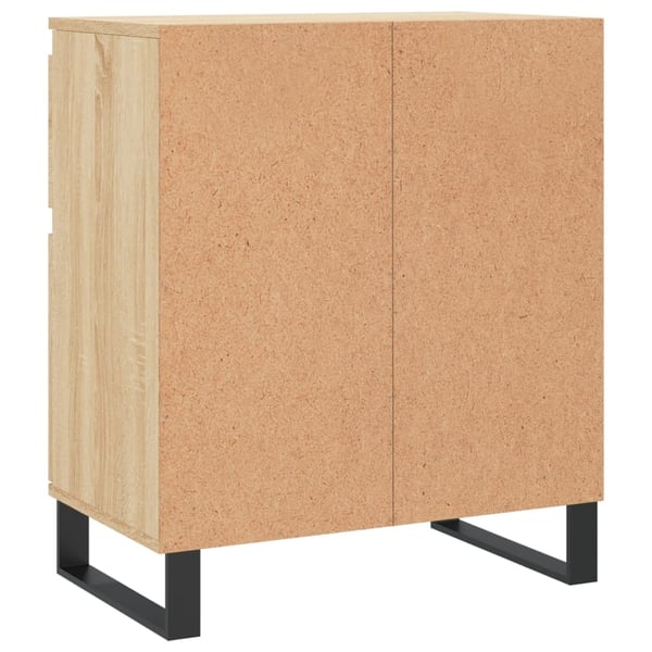 vidaXL Skjenk sonoma eik 60x35x70 cm konstruert tre