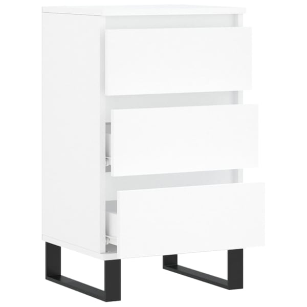 vidaXL Skjenk hvit 40x35x70 cm konstruert tre