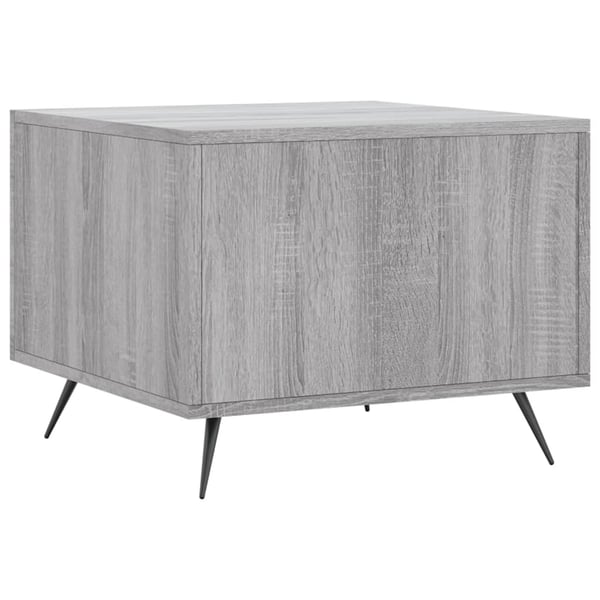 vidaXL sofabord 50x50x40 cm konstrueret træ grå sonoma-eg
