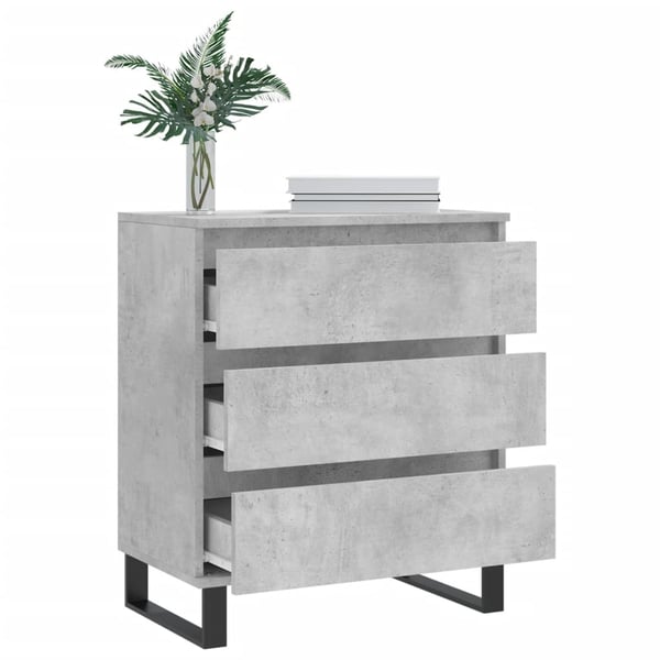 vidaXL Senkki betoninharmaa 60x35x70 cm tekninen puu