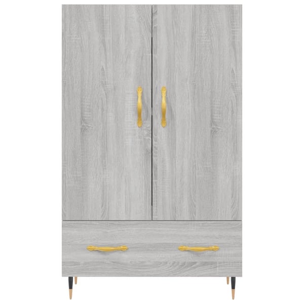 vidaXL Highboard grå sonoma 69,5x31x115 cm konstruert tre