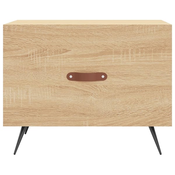 vidaXL sofabord 50x50x40 cm konstrueret træ sonoma egetræsfarve