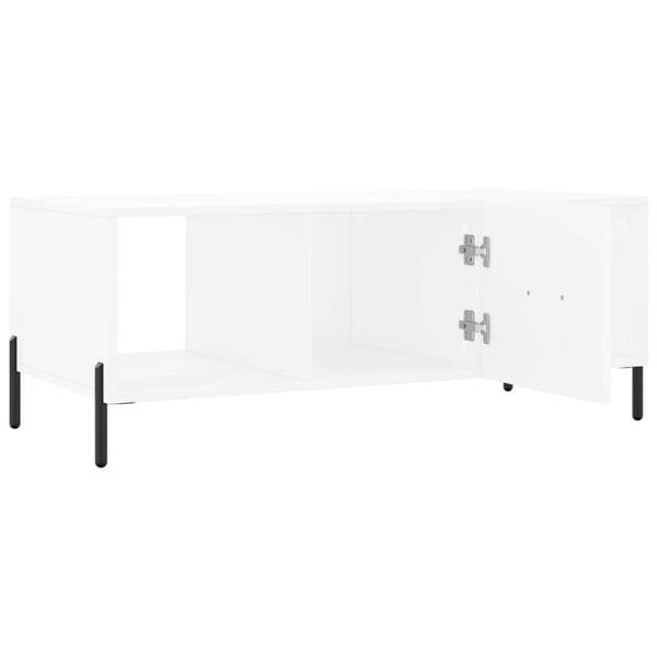 vidaXL Salongbord hvit 102x50x40 cm konstruert tre