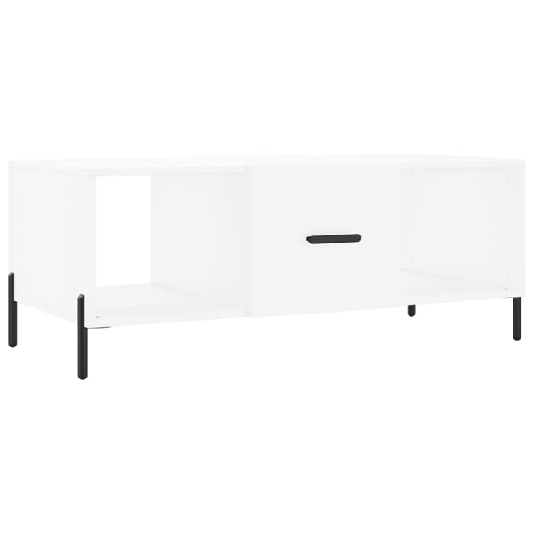 vidaXL Salongbord hvit 102x50x40 cm konstruert tre