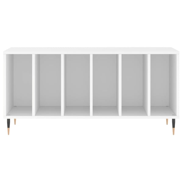 vidaXL Hifi-benk hvit 100x38x48 cm konstruert tre
