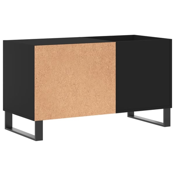 vidaXL vinylskab 85x38x48 cm konstrueret træ sort
