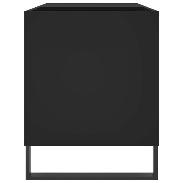 vidaXL vinylskab 85x38x48 cm konstrueret træ sort
