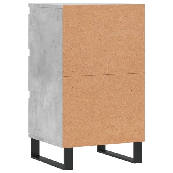 vidaXL Skjenk betonggrå 40x35x70 cm konstruert tre