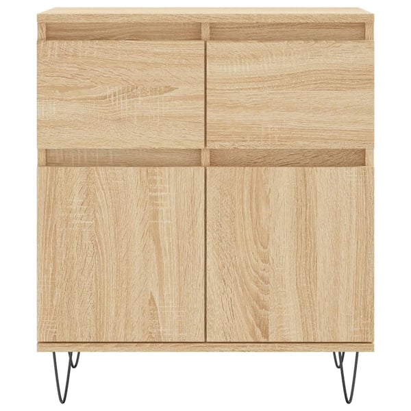 vidaXL Skjenk sonoma eik 60x35x70 cm konstruert tre