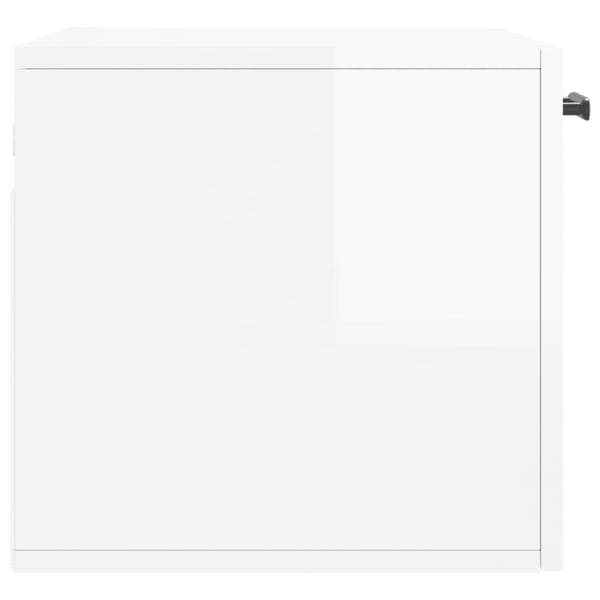 vidaXL Veggskap høyglans hvit 60x36,5x35 cm konstruert tre