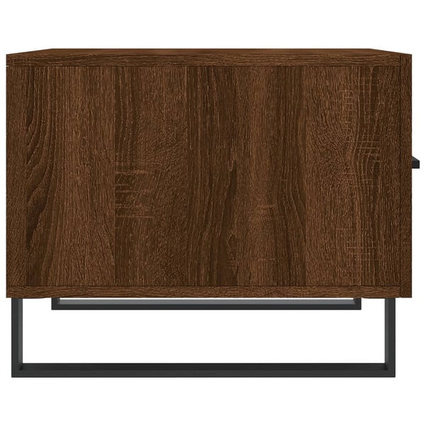vidaXL Salongbord brun eik 50x50x40 cm konstruert tre