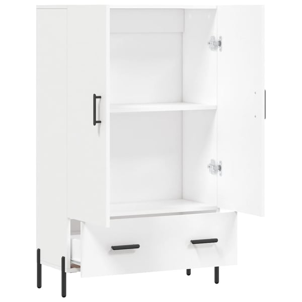 vidaXL Highboard hvit 69,5x31x115 cm konstruert tre