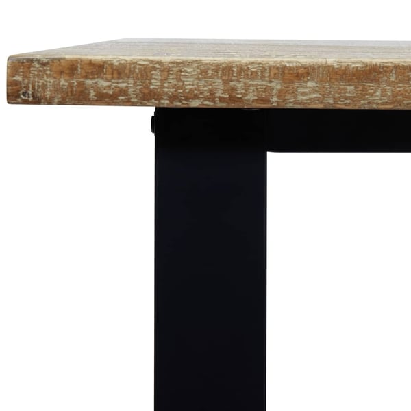 vidaXL spisebord 200x90x75 cm massivt akacietræ