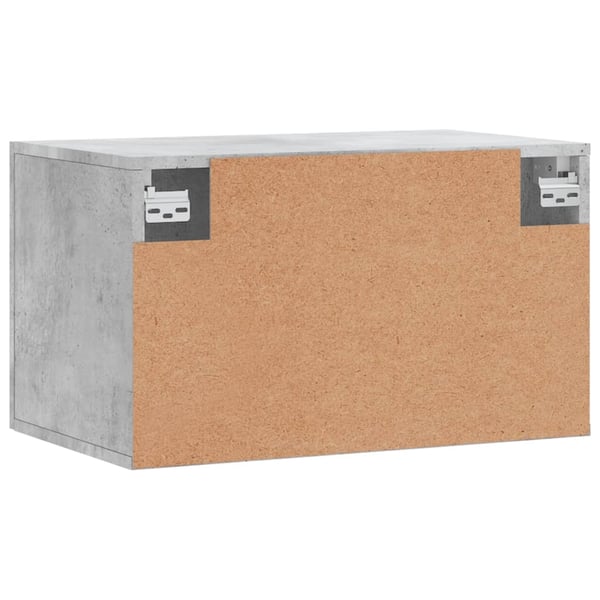 vidaXL Veggskap betonggrå 60x36,5x35 cm konstruert tre