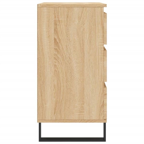 vidaXL Skjenk sonoma eik 60x35x70 cm konstruert tre