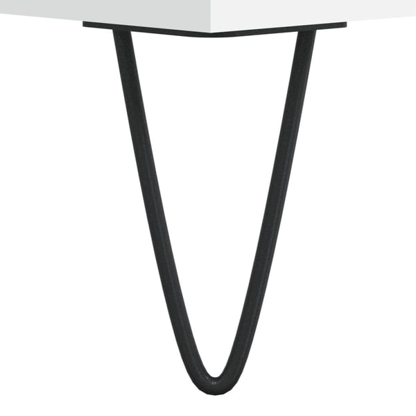 vidaXL Salongbord hvit 90x60x35 cm konstruert tre
