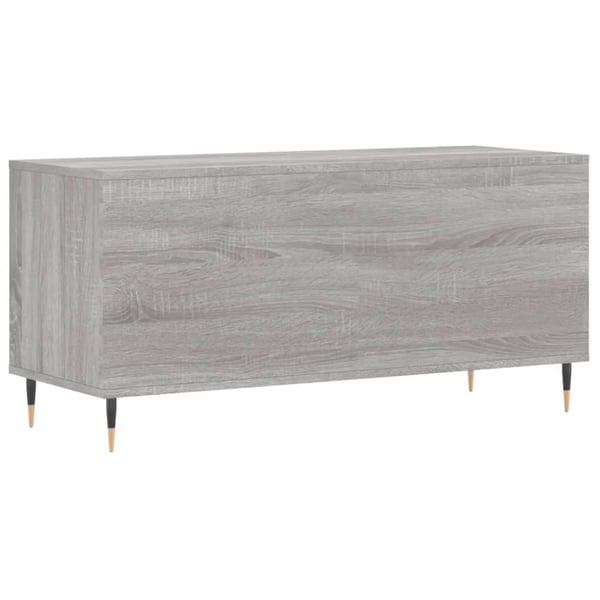 vidaXL Hifi-benk grå sonoma 100x38x48 cm konstruert tre