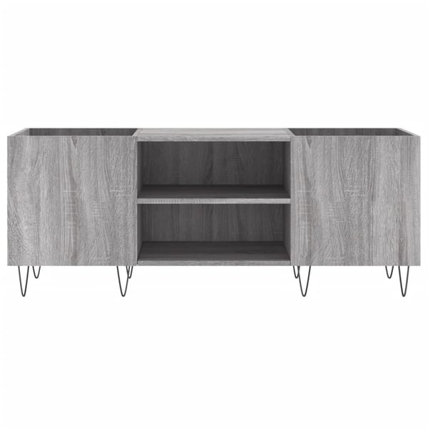vidaXL Hifi-benk grå sonoma 121x38x48 cm konstruert tre