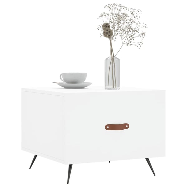 vidaXL sofabord 50x50x40 cm konstrueret træ hvid