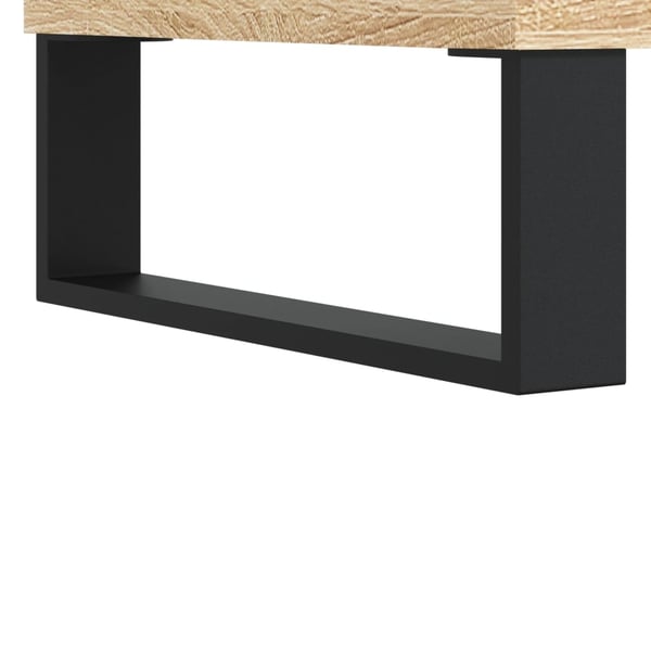 vidaXL Hifi-benk sonoma eik 85x38x48 cm konstruert tre
