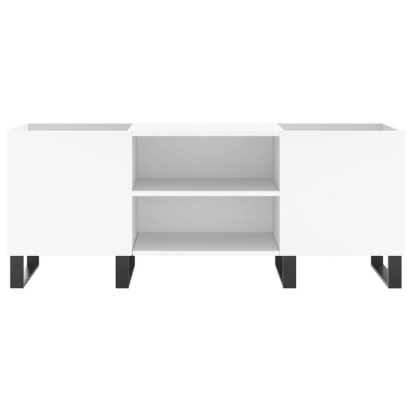 vidaXL Hifi-benk hvit 121x38x48 cm konstruert tre