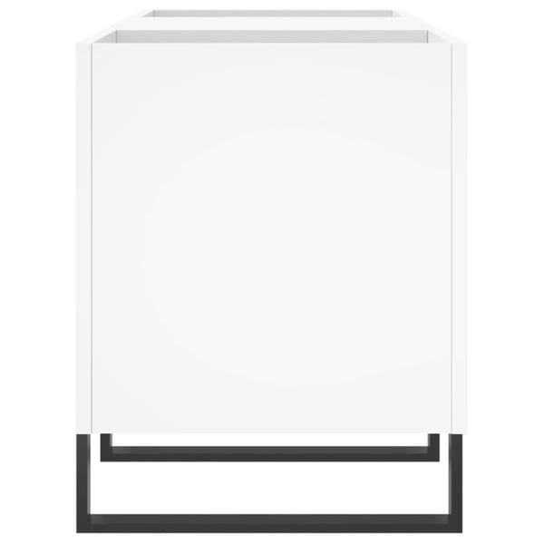 vidaXL Hifi-benk hvit 121x38x48 cm konstruert tre