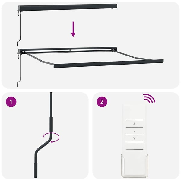 vidaXL Uttrekkbar markise oransje og brun 3,5x2,5 m stoff og aluminium