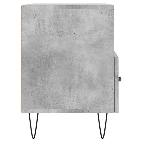 vidaXL TV-benk betonggrå 80x36x50 cm konstruert tre