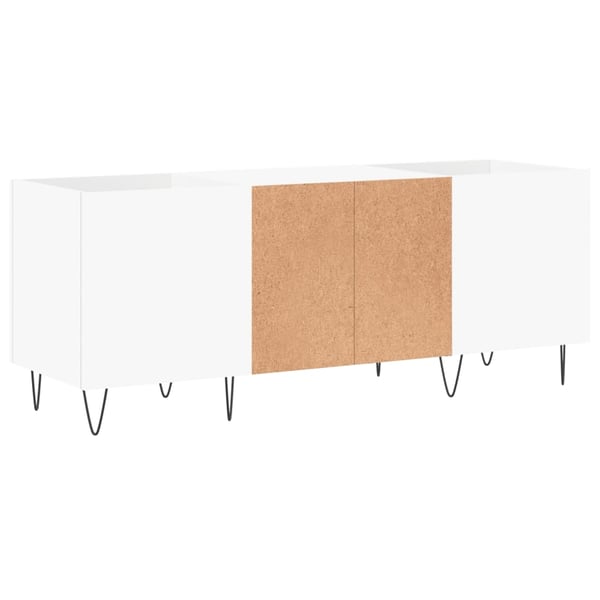 vidaXL Hifi-benk hvit 121x38x48 cm konstruert tre