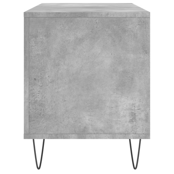 vidaXL Hifi-benk betonggrå 100x38x48 cm konstruert tre