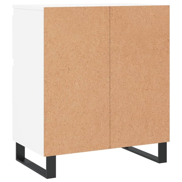 vidaXL Skjenk hvit 60x35x70 cm konstruert tre