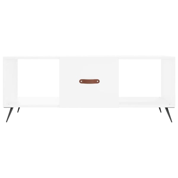 vidaXL Salongbord hvit 102x50x40 cm konstruert tre