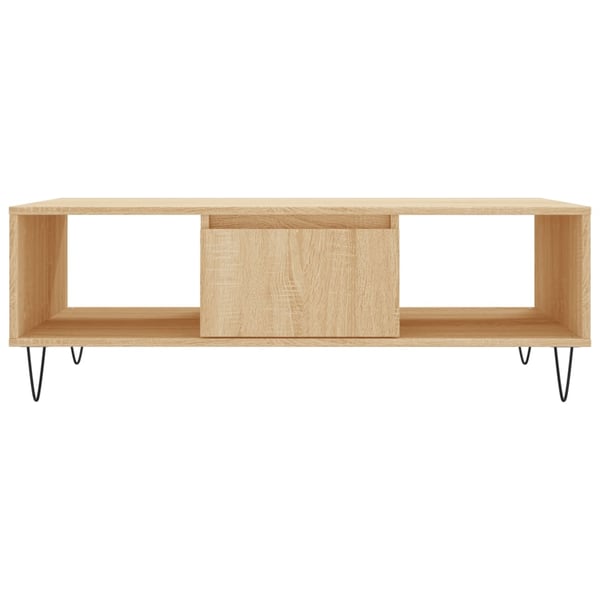 vidaXL Salongbord Sonoma eik 104x60x35 cm konstruert tre
