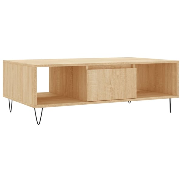 vidaXL Salongbord Sonoma eik 104x60x35 cm konstruert tre