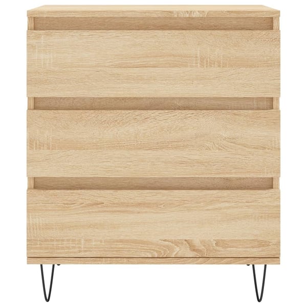 vidaXL Skjenk sonoma eik 60x35x70 cm konstruert tre