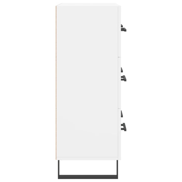 vidaXL Skjenk hvit 69,5x34x90 cm konstruert tre