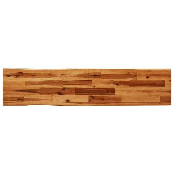 vidaXL Benk med naturlig kant 160 cm heltre akasie