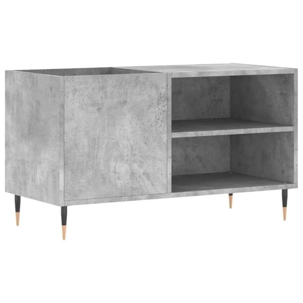 vidaXL Hifi-benk betonggrå 84,5x38x48 cm konstruert tre