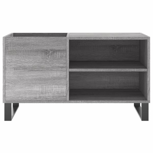 vidaXL Hifi-benk grå sonoma 85x38x48 cm konstruert tre