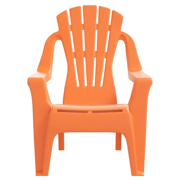 vidaXL havestole til børn 2 stk. 37x34x44 cm PP trælook orange