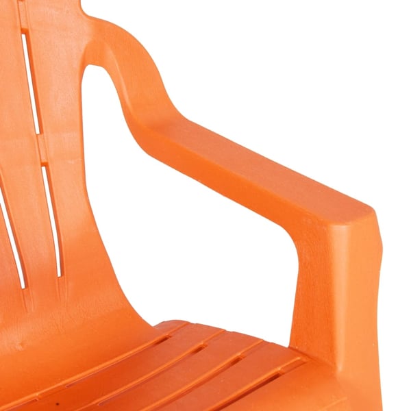 vidaXL havestole til børn 2 stk. 37x34x44 cm PP trælook orange