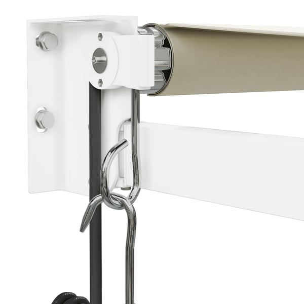 vidaXL Automatisk uttrekkbar markise kremhvit 4,5x3 m