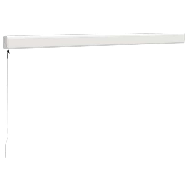 vidaXL Uttrekkbar markise gul og hvit 3x2,5 m stoff og aluminium