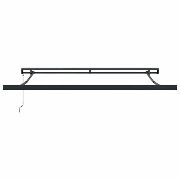 vidaXL Uttrekkbar markise gul og hvit 3x2,5 m stoff og aluminium
