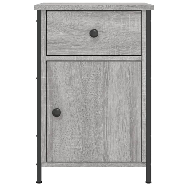 vidaXL Nattbord 2 stk grå sonoma 40x42x60 cm konstruert tre