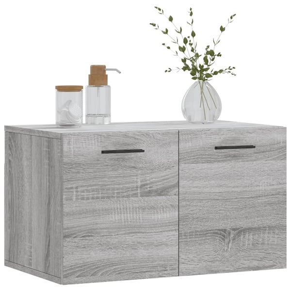 vidaXL Seinäkaappi harmaa Sonoma 60x36,5x35 cm tekninen puu
