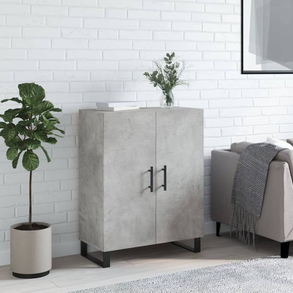 vidaXL Senkki betoninharmaa 69,5x34x90 cm tekninen puu
