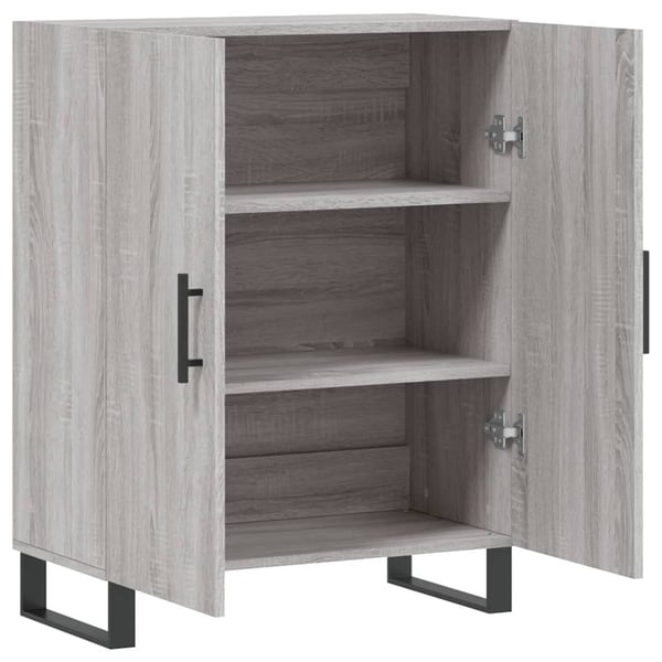 vidaXL Skjenk grå sonoma 69,5x34x90 cm konstruert tre